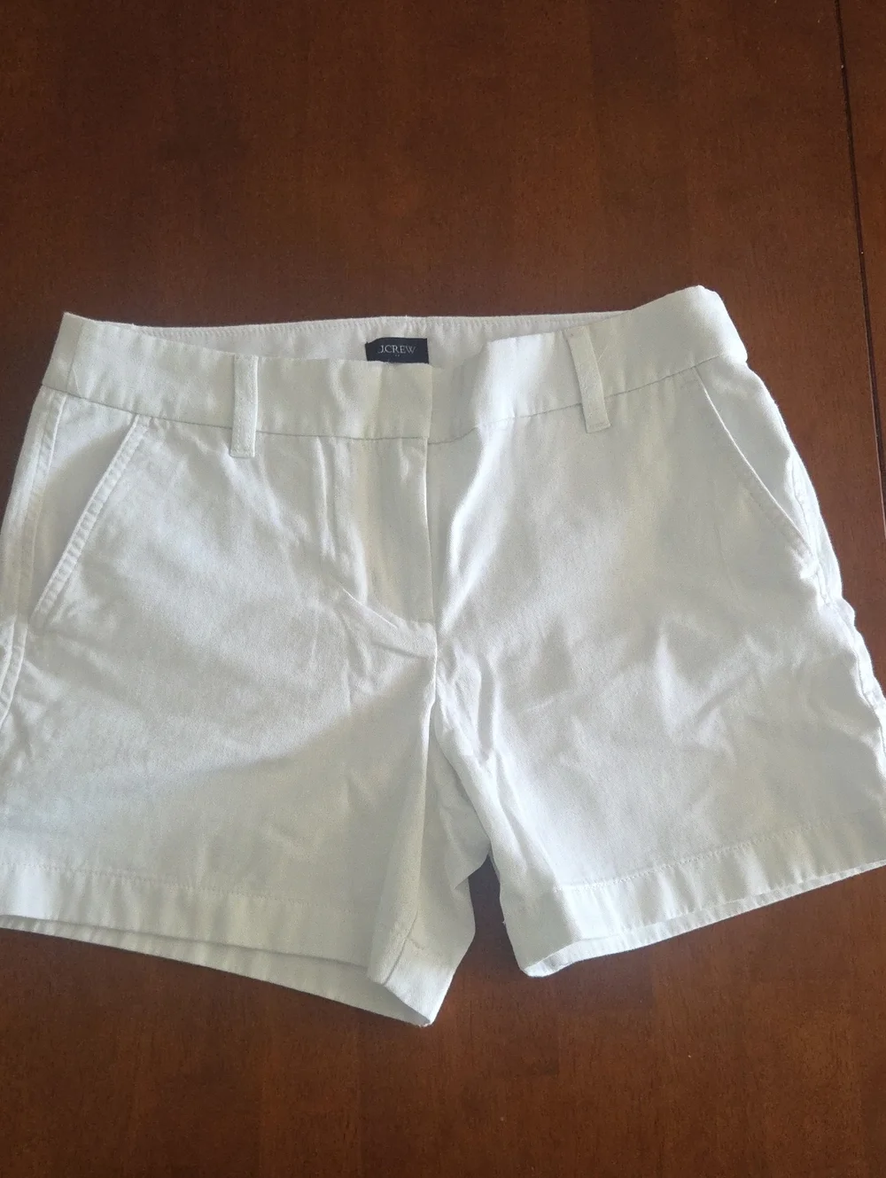 J. Crew White Cotton Chino Bermuda Shorts